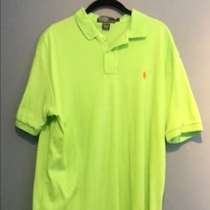 Green Polo Ralph Lauren collared shirt (L)